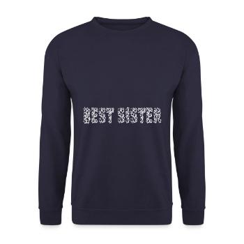 Best Sister - Étoiles - Sweat-shirt Unisexe - marine - Devant - Alina (178cm) & Michal (187cm)