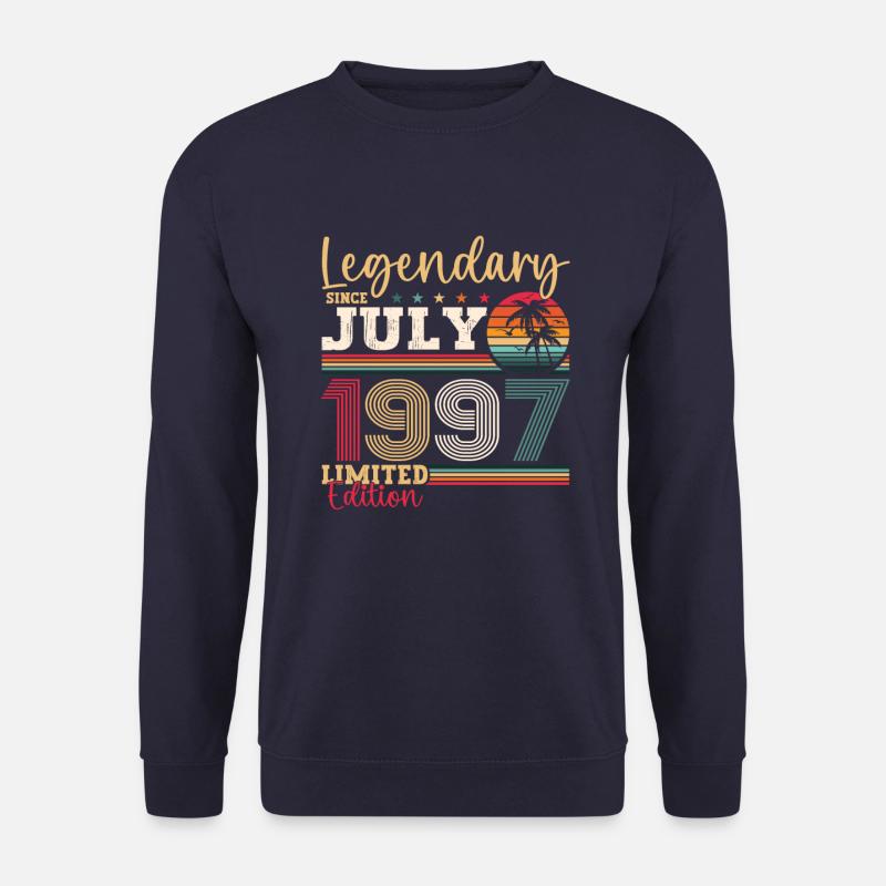Legendär Juli 1997 25. Geburtstag Geschenk Herren - Unisex Pullover - Navy