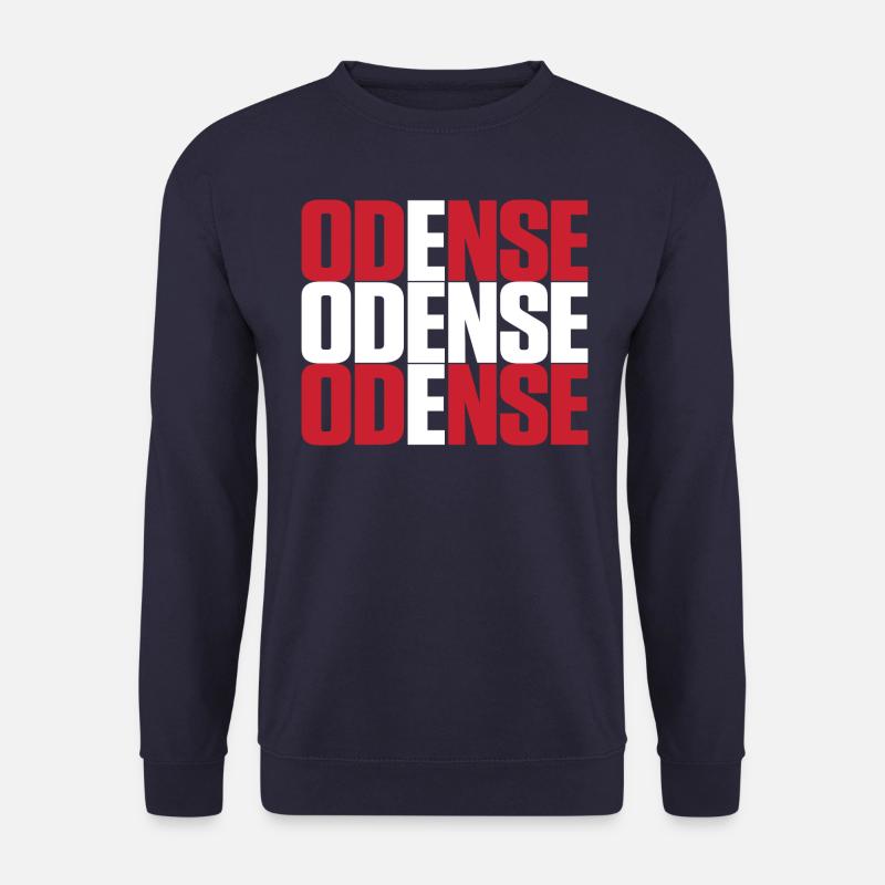 Odense Denmark Flag - Unisex Sweatshirt - navy