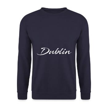 Dublin - Unisex Sweatshirt - navy - Front - Alina (178cm) & Michal (187cm)