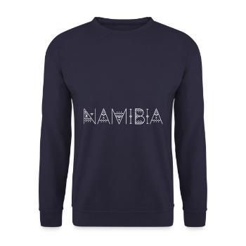 Lettrage namibien - Sweat-shirt Unisexe - marine - Devant - Alina (178cm) & Michal (187cm)