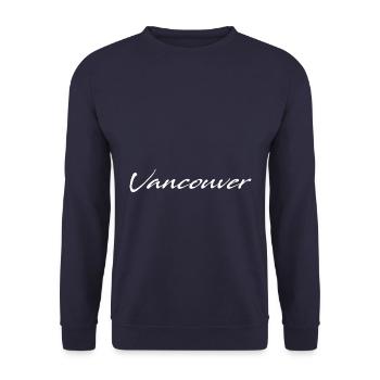 Vancouver - Unisex Sweatshirt - navy - Front - Alina (178cm) & Michal (187cm)