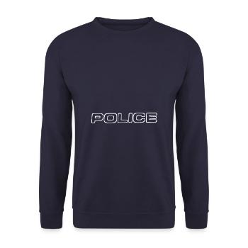 Police - Sweat-shirt Unisexe - marine - Devant - Alina (178cm) & Michal (187cm)