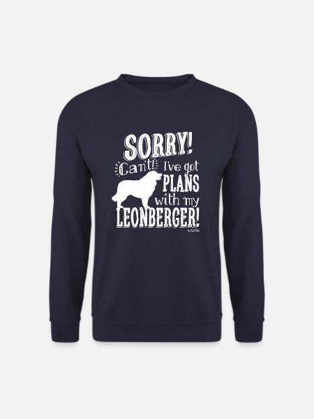 Plans avec Leonberger - Sweat-shirt Unisexe - marine