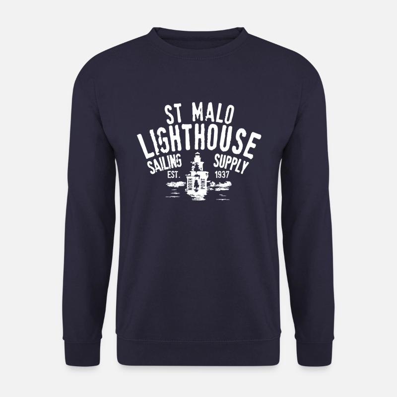 St Malo Lighthouse Segelversorgung - Unisex Pullover - Navy