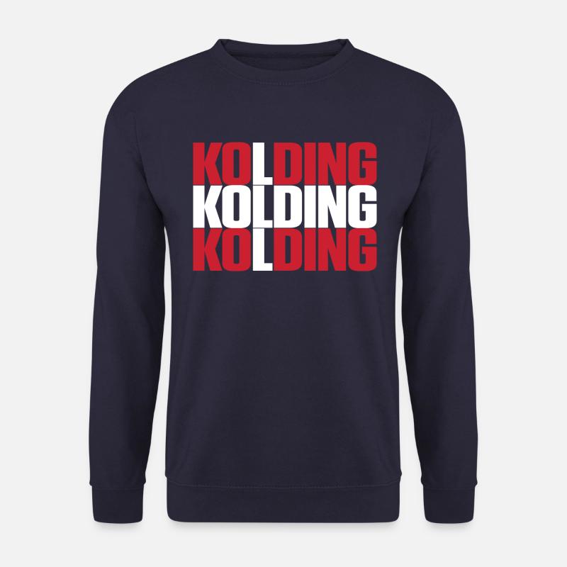 Kolding Danemark Drapeau - Sweat-shirt Unisexe - marine