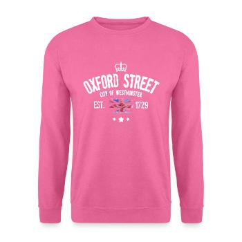 Vintage Oxford Straße - Unisex Pullover - Pink - Vorne