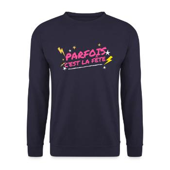 Fiesta - Sweat-shirt Unisexe - marine - Devant - Alina (178cm) & Michal (187cm)