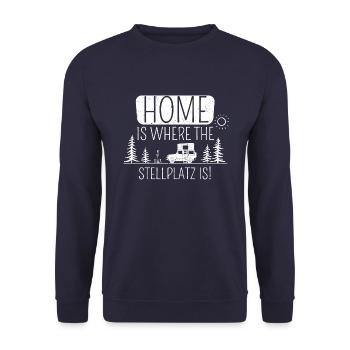 Car roof tent accessories | Gift roof tent camper - Unisex Sweatshirt - navy - Front - Alina (178cm) & Michal (187cm)