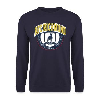 Ted Lasso AFC Richmond Logo - Sweat-shirt Unisexe - marine - Devant - Alina (178cm) & Michal (187cm)