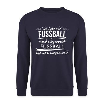 ich habe mir Fussball Fußball - Unisex Pullover - Navy - Vorne - Alina (178cm) & Michal (187cm)
