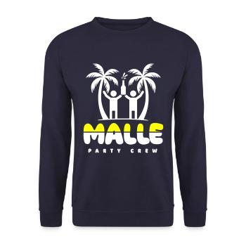 Malle 2024 Mallorca Spruch - Unisex Pullover - Navy - Vorne - Alina (178cm) & Michal (187cm)