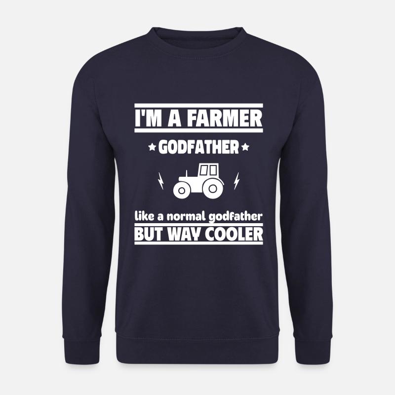 Pate Landwirt, viel cooler als ein normaler Pate - Unisex Pullover - Navy