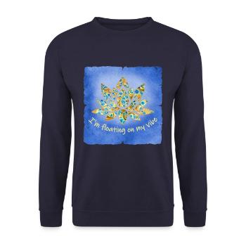 lotus e 243 - Unisex Pullover - Navy - Vorne - Alina (178cm) & Michal (187cm)