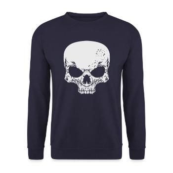 Crâne crâne crâne - Sweat-shirt Unisexe - marine - Devant - Alina (178cm) & Michal (187cm)
