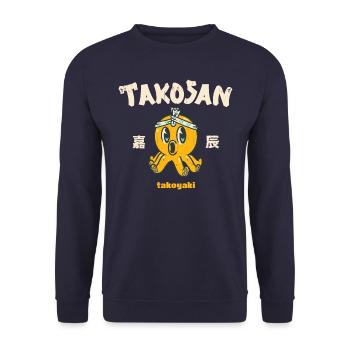 TakoSan - Collation de calmar Takoyaki - Sweat-shirt Unisexe - marine - Devant - Alina (178cm) & Michal (187cm)