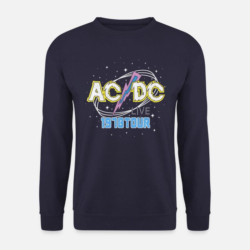AC/DC Funky Logo 1978 Tour - Unisex Pullover - Navy