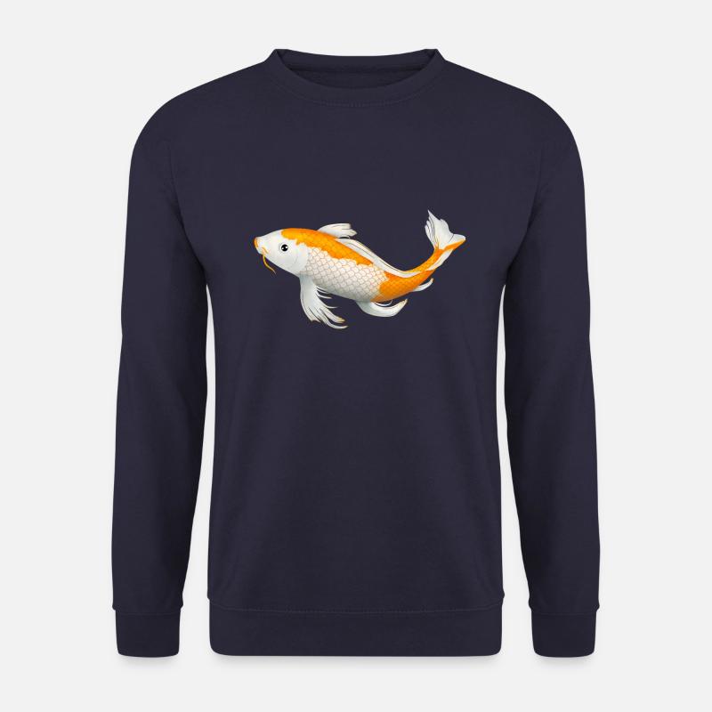 Koi Fisch Karpfen Japan Geschenk - Unisex Pullover - Navy
