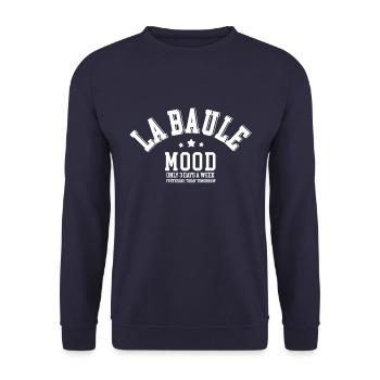 La Baule Mood - Sweat-shirt Unisexe - marine - Devant - Alina (178cm) & Michal (187cm)