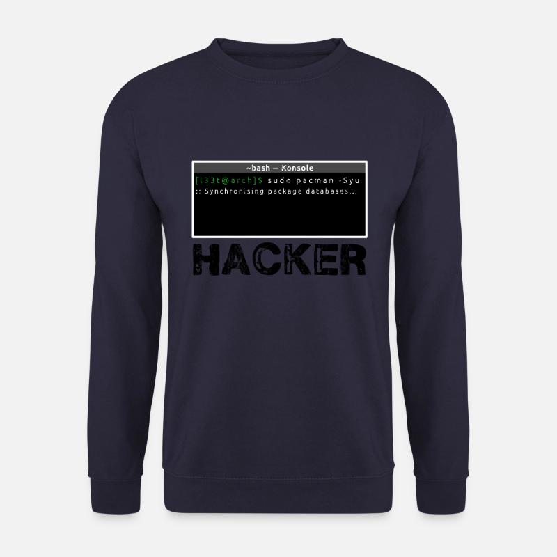 Hacker Linux - Sweat-shirt Unisexe - marine