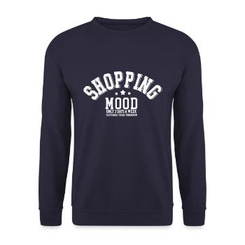 shopping mood - Sweat-shirt Unisexe - marine - Devant - Alina (178cm) & Michal (187cm)