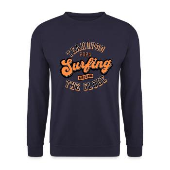 Teahupoo surfing around the globe - Sweat-shirt Unisexe - marine - Devant - Alina (178cm) & Michal (187cm)
