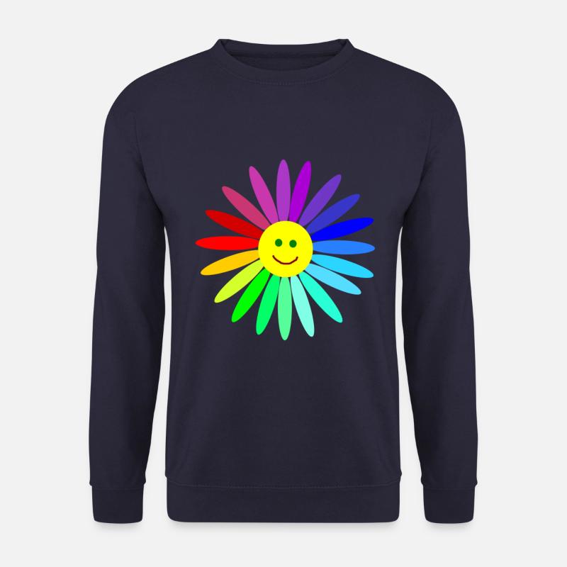 lachende regenbogenblume - Unisex Pullover - Navy