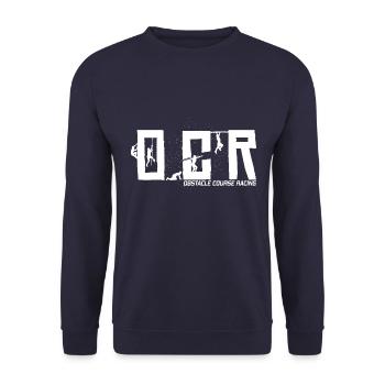 Obstacle course - OCR Obstacle Course Racing Running - Unisex Sweatshirt - navy - Front - Alina (178cm) & Michal (187cm)