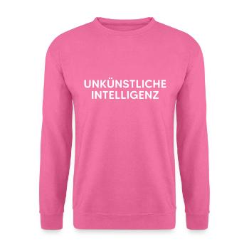 UNKÜNSTLICHE INTELLIGENZ - Unisex Pullover - Pink - Vorne
