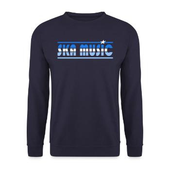 Musique Ska Rétro - Sweat-shirt Unisexe - marine - Devant - Alina (178cm) & Michal (187cm)