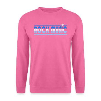 Rock Music Retro - Unisex Pullover - Pink - Vorne