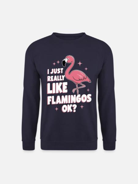 Flamingo Animal Pink - Unisex Sweatshirt - navy
