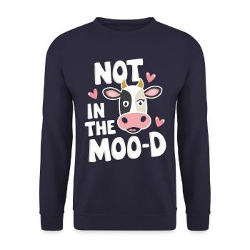 Éleveur de vaches Ferme Éleveur de vaches - Sweat-shirt Unisexe - marine - Devant - Alina (178cm) & Michal (187cm)