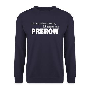 Therapie PREROW - Unisex Pullover - Navy - Vorne - Alina (178cm) & Michal (187cm)