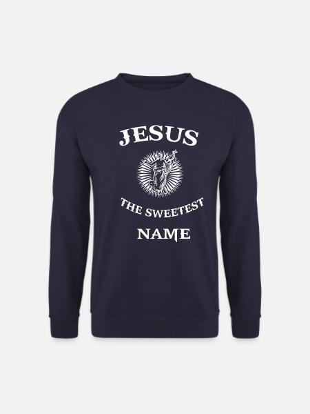 Jesus Christus Spruch Christentum Religion Gott - Unisex Pullover - Navy