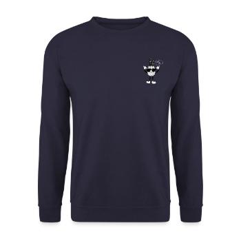T-shirt Ananas Cool Noir et blanc - Sweat-shirt Unisexe - marine - Devant - Alina (178cm) & Michal (187cm)