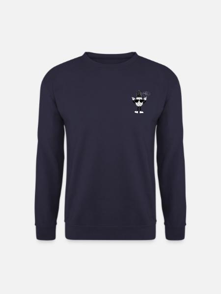 Ananas Cool T-Shirt in Schwarz und Weiß - Unisex Pullover - Navy