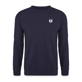 Homme avec chapeau dans les armoiries - Sweat-shirt Unisexe - marine - Devant - Alina (178cm) & Michal (187cm)