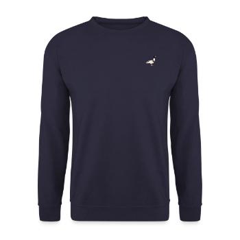 common shelduck - Unisex Sweatshirt - navy - Front - Alina (178cm) & Michal (187cm)