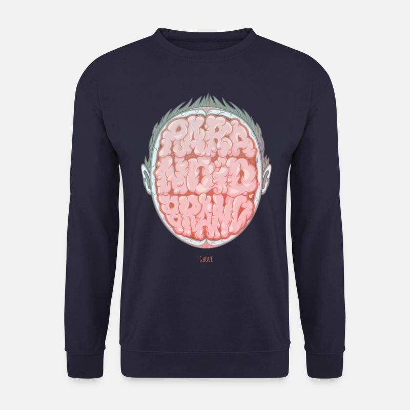 Paranoid Brain Ghoul - Unisex Sweatshirt - navy