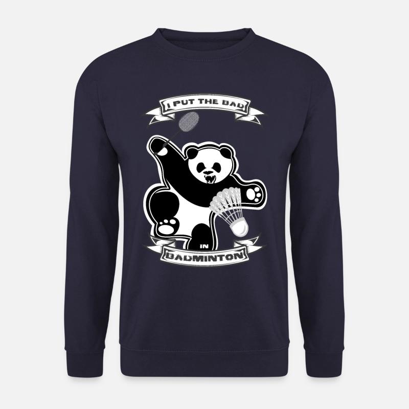 Panda Badminton - Unisex Pullover - Navy