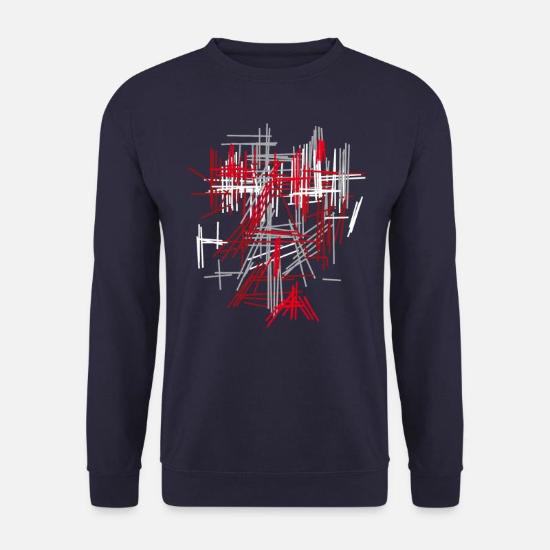Abstrakt - Unisex Pullover - Navy