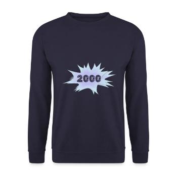 Speech bubble 2000 - Unisex Sweatshirt - navy - Front - Alina (178cm) & Michal (187cm)
