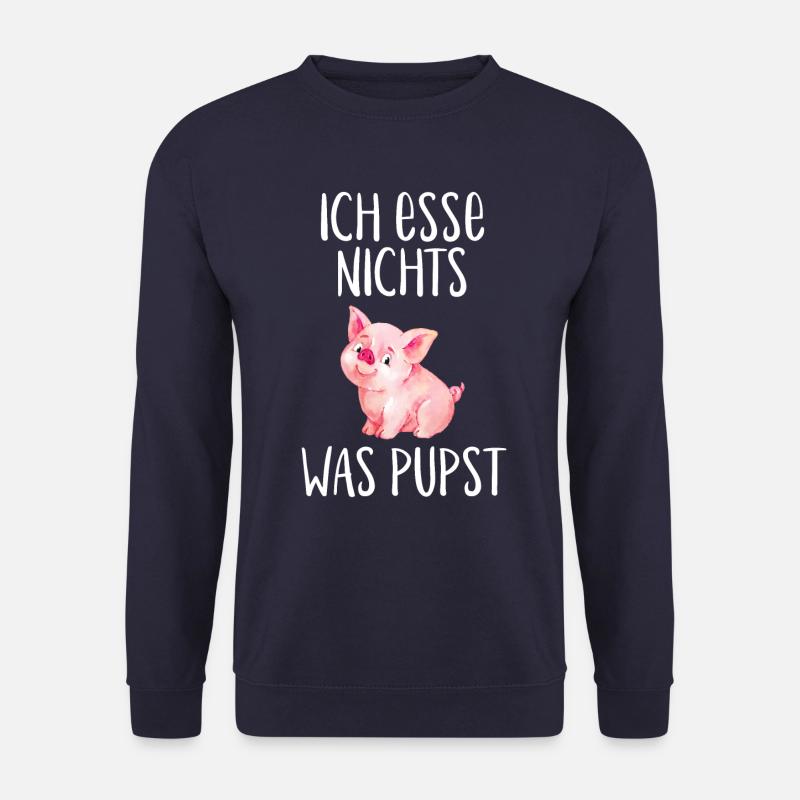 Ich esse nichts was pupst Veganer Vegetarier Vegan - Unisex Pullover - Navy