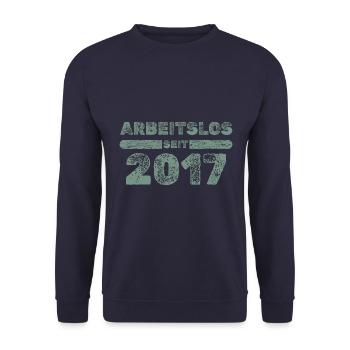 seit 2017 - Unisex Pullover - Navy - Vorne - Alina (178cm) & Michal (187cm)