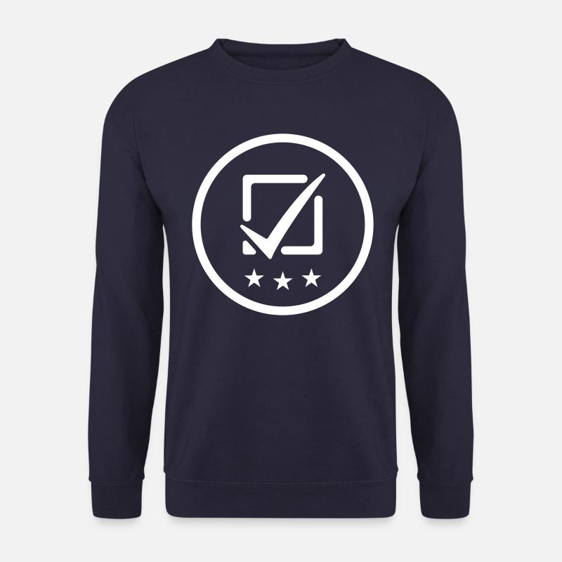Häkchen Ankreuzen - Unisex Pullover - Navy