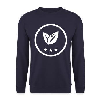 Leaf Ecology - Unisex Sweatshirt - navy - Front - Alina (178cm) & Michal (187cm)