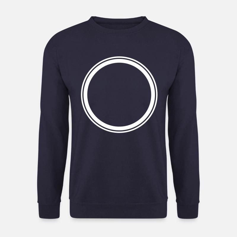 Circle empty symbol placeholder - Unisex Sweatshirt - navy