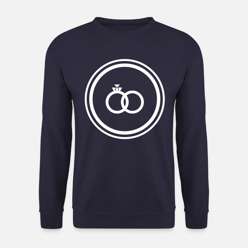 Eheringe Ring Hochzeit - Unisex Pullover - Navy