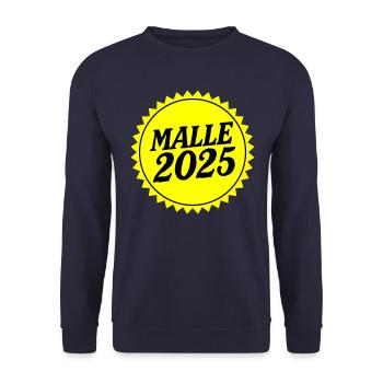 Malle 2025 - Unisex Pullover - Navy - Vorne - Alina (178cm) & Michal (187cm)